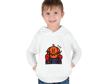 Pumpkin-Man Toddler Pullover Fleece Hoodie