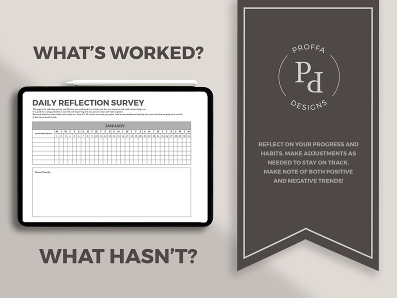 12 Month 2024 Daily Reflection Survey Journal / Dated Nightly ...