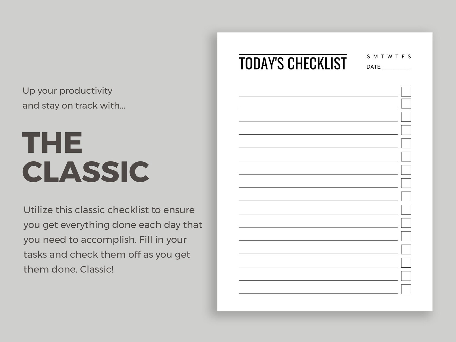 Affirmation Checklist Printable to Do Checklist / Routine Checklist Keeper / Daily Gratitude ...