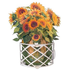 56 Sunflowers, Flowers Pop-up Greeting Card.