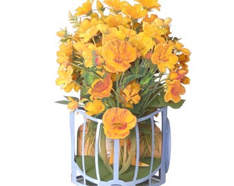 No.31 Buttercup Flowers, Bouquet, Pop-up Greeting Card