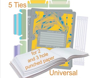 Universal Ringless Binder for 2 and 3 Hole Punched Paper, Eco-Friendly Design