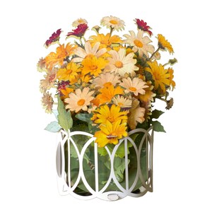 No.52 Daises Bouquet, Popup Greeting Card.