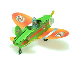 No.45 Amelia Earhart Airplane Popup Card