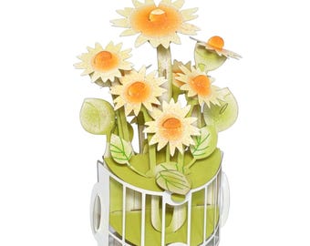 Sunflower pop up card #13