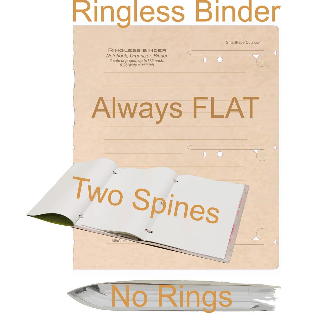 A4, Eco-friendly Ringless Binder, Kraft Paper Finish No.18 - Etsy