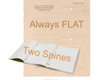 A4, Eco-Friendly ringless binder, Kraft Paper Finish No.18