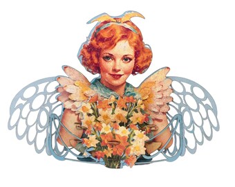 No.60 The Angel, Pop-up Greeting Card.