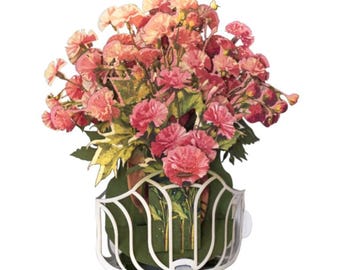 No.58 Carnations Bouquet, Pop-up Greeting Card