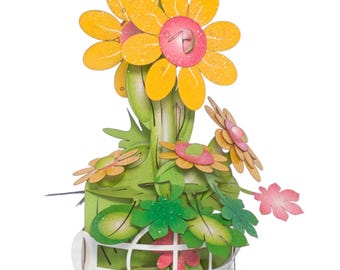 No.20 Tea Time Pop-up, Flower Greeting Card
