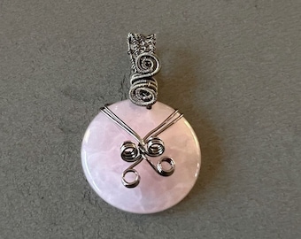 Roze opaal hanger voor haar roze opaal sieraden cadeau helende stenen hanger cadeau voor beste vriend hanger met liefde stenen hanger Opaal stenen cadeau