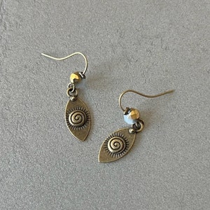 Evil eye earrings for woman eye earrings gift for her earrings small earrings bohemian look jewelry for everyday earrings boho earrings gift