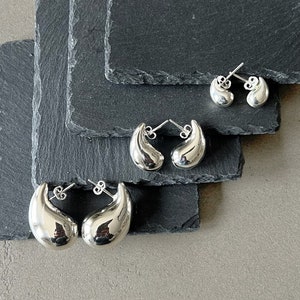 Tear drop earrings for women sterling silver earrings for her water drop earrings gift for mom lightweight earrings teardrop elegant earring
