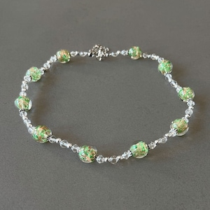 Green bead necklace green jewelry beaded necklace statement necklace beach necklace big bead necklace for woman necklace gift for her gift
