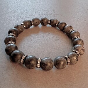 Labradorit Armband für Männer Perlen Armband für Frauen Handgemachtes Schmuck Geschenk Labradorit Perlen Armband Geschenk für Frauen Verstellbare Armbänder