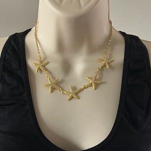 Starfish necklace for her beach necklace with gold starfish necklace silver starfish charm necklace for beach jewelry gift for best friend