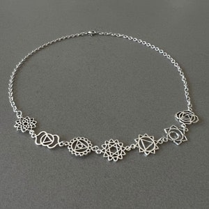 Chakra Halskette sieben Chakra Anhänger Halskette Heilung Halskette 7 Chakren Charme spirituelle Halskette spirituellen Schmuck Energie Halskette Geschenk