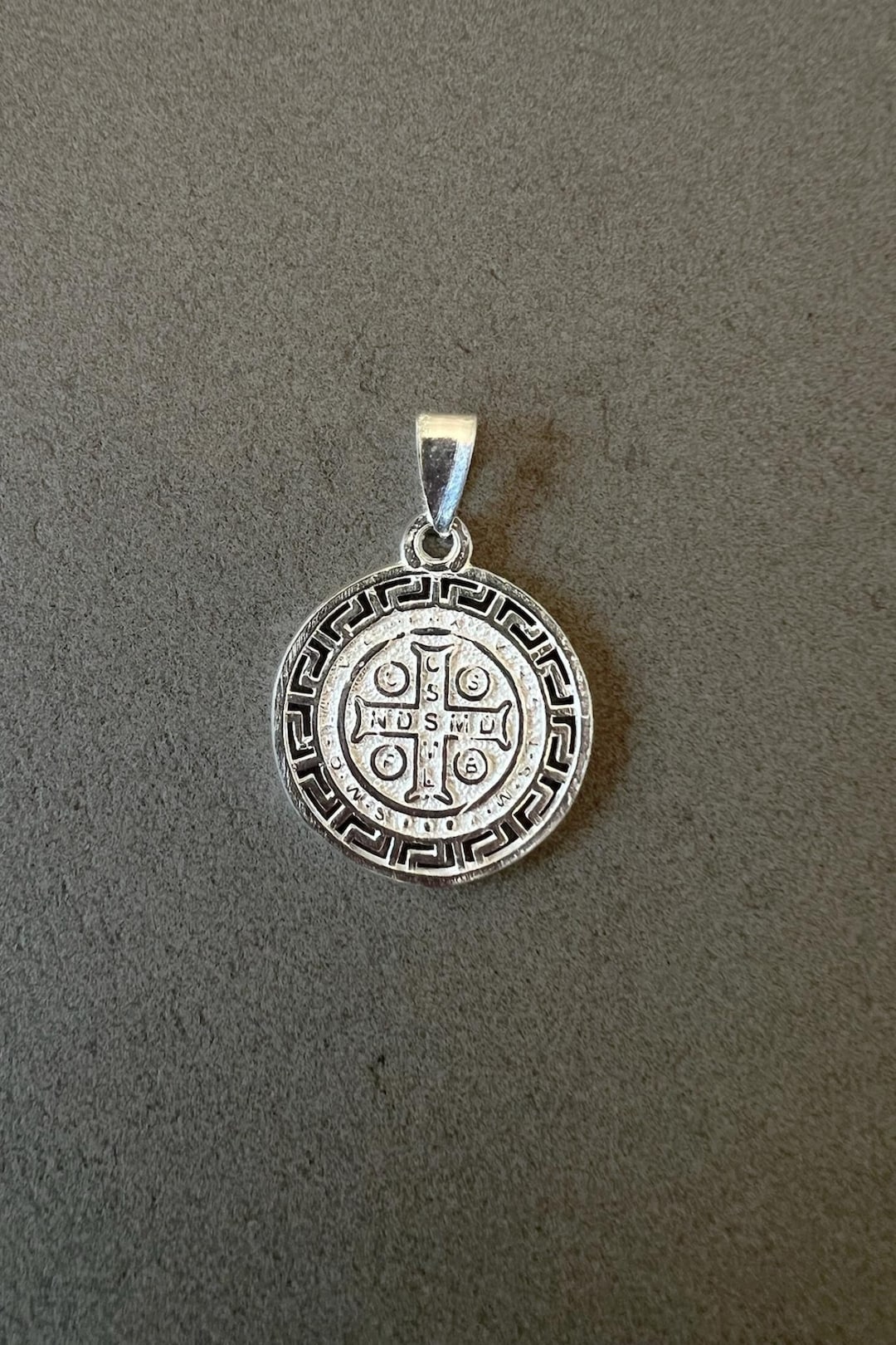 Saint Benedict Medal for Her St Benedict Pendant for Him Sterling ...