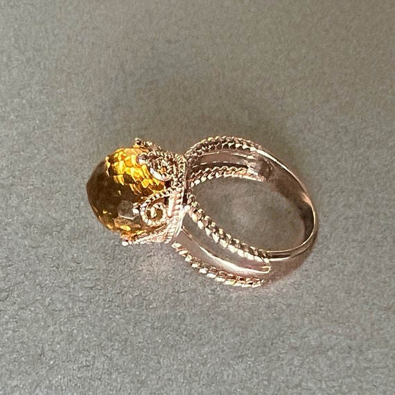 Crown ring for her rose gold ring with cubic zircon ring ball ring Prong ring setting yellow ring elegant ring for woman delicate jewelry