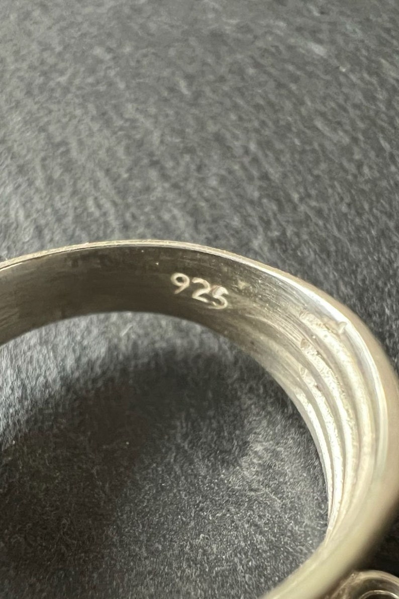 Charms-ring för kvinnor religiös ring present till mamma äkta silverring helgonmedaljring stapelbar sterlingsilver religiös gåva katolsk ring bild 7