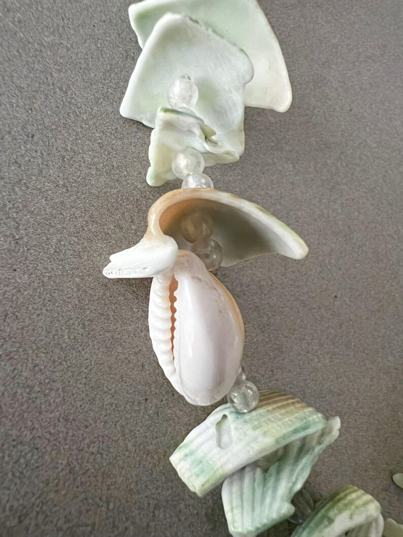 Shell Real Charms Beach Jewelry Bundle, Vintage Sliced Money Cowrie Shell Necklace, Puka ...