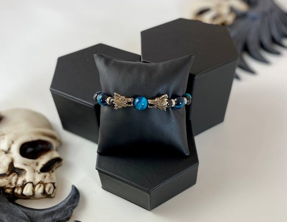 Dragon Bracelet / Natural Gemstone / High Quality Blue Dragon Bracelet / Natural Gemstone / High Quality Blue