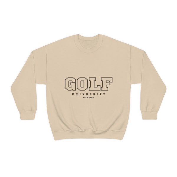 College Golf Sweatshirt, Girls Golf Sweatshirt, Golf Fan Gift, Golf Player Hoodie, Shirt for Golfers, Junior Golf Shirt, Girls Golf Apparel