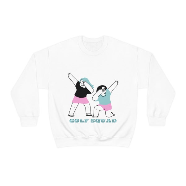 Golf Squad Sweatshirt, Girls Golf Sweatshirt, Golf Fan Gift, Golf Player Hoodie, Shirt for Golfers, Junior Golf Shirt, Women's Golf Apparel