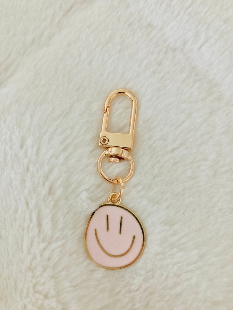 Smiley Face Key Chain Etsy