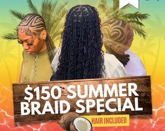 Summer Time Flyer, Braids Sale, Promo Canva Flyer Template, Braids Sale Flyer Flash Sale Flyer Braids Special Flyer, Premade Flyer Sale