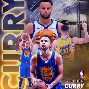Pôster de Steph Curry, Golden State Warriors, Pôster de esportes, Decoração digital esportiva, Arte de parede, Design de camiseta, Camiseta de basquete, Jogos esportivos