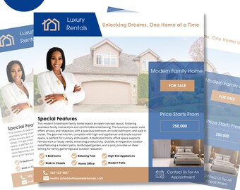 Realtor Homebuying Flyer Template – Editable Canva Design (Instant Download)