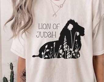 Camiseta cristiana, camiseta del león de Judá, regalos cristianos, camisas cristianas, camiseta de león, camisetas de las Escrituras, camisa de versículos bíblicos