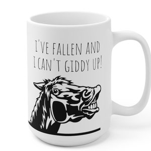 Giddy-Up Funny Horse Mug, homestead, rancher gift. equestrian gift