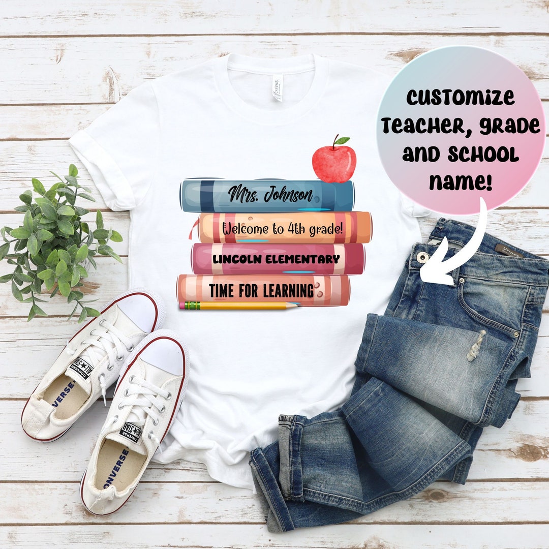Personalized Back to School Teacher Shirts, School Staff Shirt, Teacher