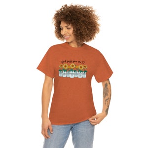 Women's scripture tshirt, Christian sunflower shirt, Mason jar shirt, Christian gardening shirt, Gift for Pastors wife image 8