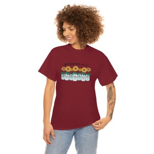 Women's scripture tshirt, Christian sunflower shirt, Mason jar shirt, Christian gardening shirt, Gift for Pastors wife image 3