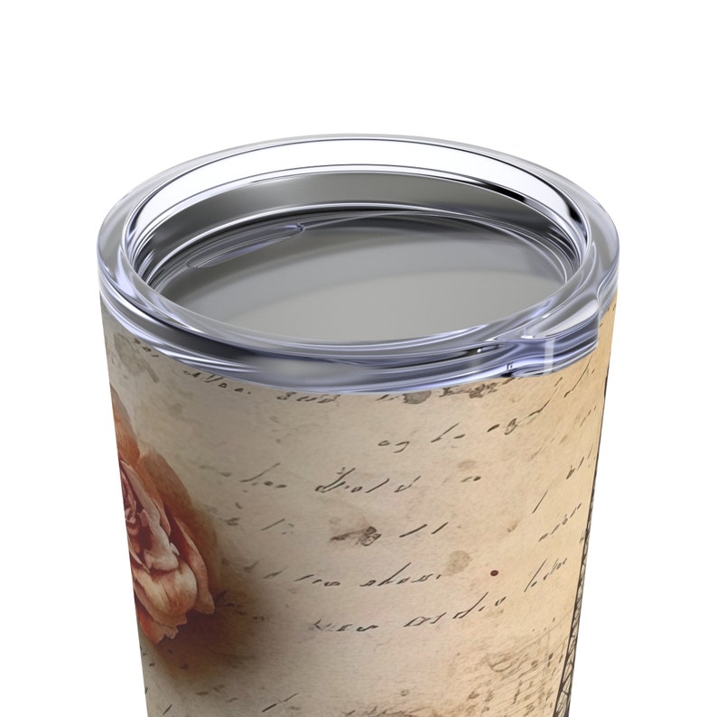 Eiffel Tower cup, Vintage Paris France Tumbler, French shabby chic mug, Gift for her, Gift for coffee lover image 5