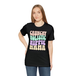 Camiseta de mamá holística crujiente, camisa de mamá hippie, camisetas de mamá, camisa para mamá imagen 5