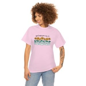 Women's scripture tshirt, Christian sunflower shirt, Mason jar shirt, Christian gardening shirt, Gift for Pastors wife image 7