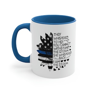 Back the blue coffee mug, Female law enforcement gift, Female cop gift, Gift for officer