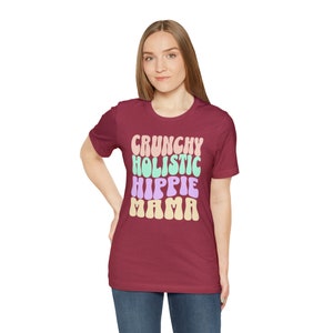 Camiseta de mamá holística crujiente, camisa de mamá hippie, camisetas de mamá, camisa para mamá imagen 3