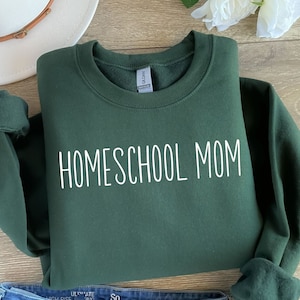 Homeschool mom Crewneck Sweatshirt, Homeschool shirt for mom, Homeschool Mama, Minimalist homeschool mom
