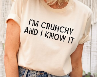 Funny Crunchy T-shirt, Crunchy Mama, Crunchy Mom shirt, Holistic Tshirt