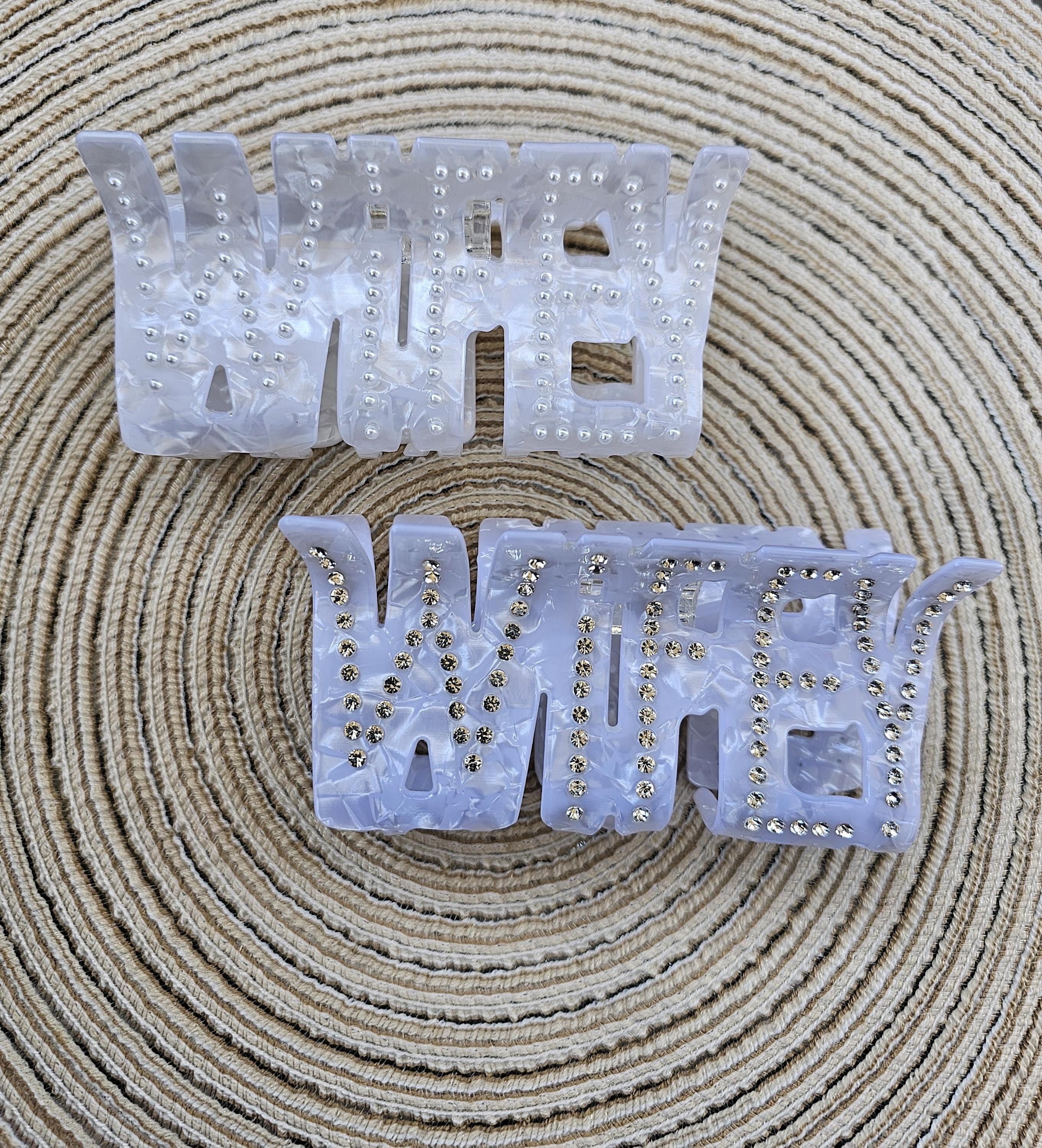 Bridal Hair Claw Wifey - Etsy