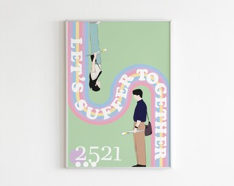 Twenty-Five Twenty-One inspirierte Poster, Kdrama inspirierte Poster, digitale Kunst