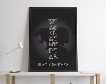 Black Panther 2, Black Panther Wakanda Forever Poster, Black Panther 2 Printable Poster, Printable Wall Art,Printable Wakanda Forever Poster