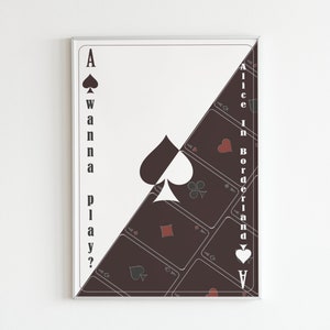 Alice In Borderland Inspared Poster, Prinable Poster