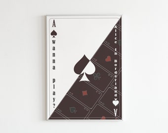 Alice im Borderland Inspared Poster, druckbares Poster