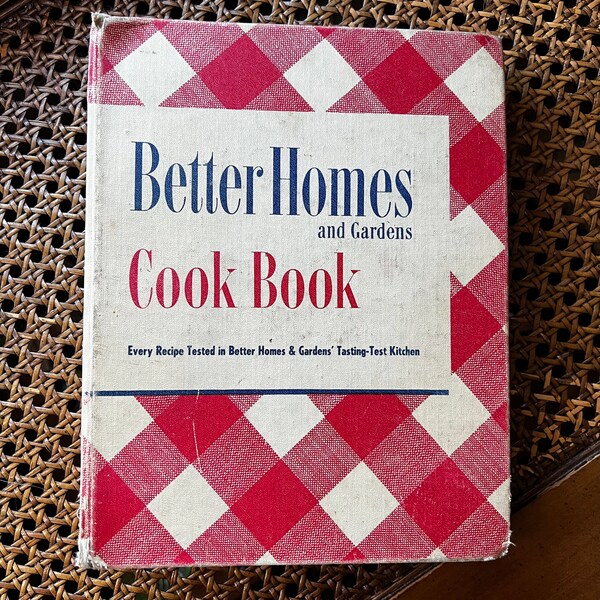 Libro di cucina vintage Better Homes and Gardens 1947 con rilegatura a 5 anelli / Illustrato / Arredamento cucina retrò